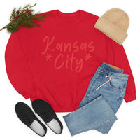 Kansas City Football Unisex Heavy Blend Crewneck Sweatshirt! Football Season!