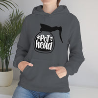 Pot Head Coffee Lovers Unisex Heavy Blend Hooded Sweatshirt! Sarcastic Vibes!