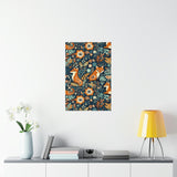 Vintage Foxy Florals 70s Inspired Premium Matte Vertical Posters!