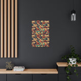 Vintage 70's Inspired Musical Notes Floral Canvas Gallery Wraps!