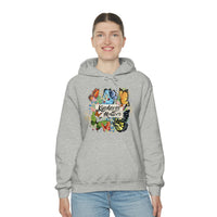 Kindness Matters Vintage Butterflies Unisex Heavy Blend Hooded Sweatshirt! Spring Vibes!