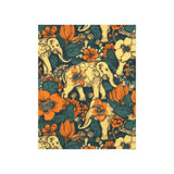 Vintage 70's Floral Elephant Print Premium Matte Vertical Posters!