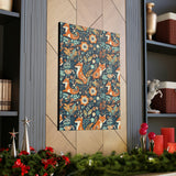 Vintage 70's Inspired Floral Foxy Canvas Gallery Wraps!