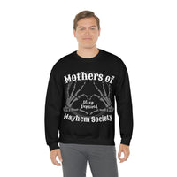 Mothers of Mayhem Society, Sleep Deprived Crewneck Sweatshirt! Sarcastic Vibes! Family Vibes!