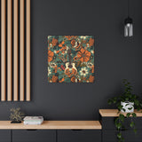 Floral Vintage 70's Inspired Guitar Canvas Gallery Wraps!