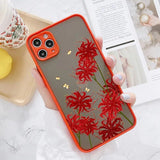 Lavender Butterfly Higan Flower Shockproof Phone Case for Various iPhone Models