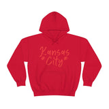 Kansas City Football Red Unisex Heavy Blend Hooded Sweatshirt! Football Season!