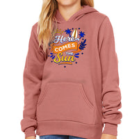 Here Comes the Sun Kids' Sponge Fleece Hoodie - Cute Kids' Hoodie - Themed Hoodie for Kids