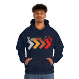 Kansas City Football Arrow Colors Unisex Heavy Blend Hooded Sweatshirt! Football Season!