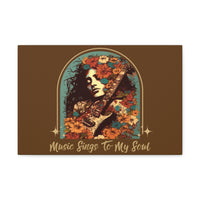 Vintage 70's Inspired Music Sings To My Soul Canvas Gallery Wraps!