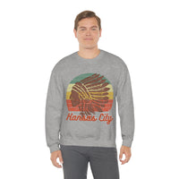 Vintage Kansas City Chief Head Unisex Heavy Blend Crewneck Sweatshirt! Football Season!