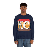 Kansas City Football Paint Stripe Vintage KC Unisex Heavy Blend Crewneck Sweatshirt! Football Season!