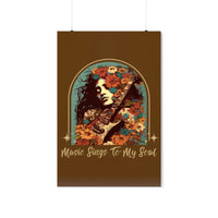 Vintage Music Sings To My Soul Premium Matte Vertical Posters!