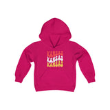 Kansas City Football Red Wave Youth Heavy Blend Hooded Sweatshirt! Foxy Kids! Football Season!