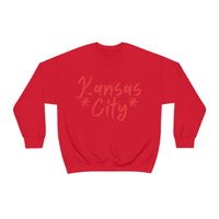 Kansas City Football Unisex Heavy Blend Crewneck Sweatshirt! Football Season!