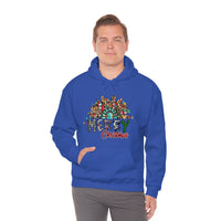 Merry Christmas Sunflower Holiday Unisex Heavy Blend Hooded Sweatshirt! Winter Vibes!