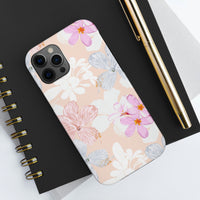 Pink Floral Hibiscus Flowers Tough Phone Cases, Case-Mate! Summer Vibes!