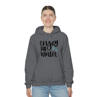 Enjoy The Winter Holiday Snowflake Unisex Heavy Blend Hooded Sweatshirt! Winter Vibes!