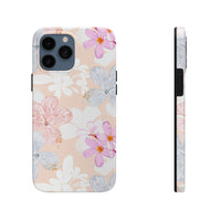 Pink Floral Hibiscus Flowers Tough Phone Cases, Case-Mate! Summer Vibes!