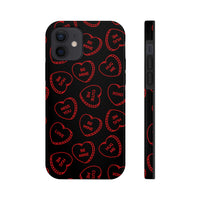 Valentines Day Candy Hearts Red and Black Tough Phone Cases, Case-Mate! Spring Vibes!