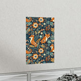 Vintage Foxy Florals 70s Inspired Premium Matte Vertical Posters!