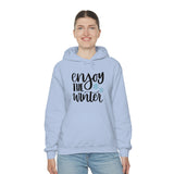 Enjoy The Winter Holiday Snowflake Unisex Heavy Blend Hooded Sweatshirt! Winter Vibes!