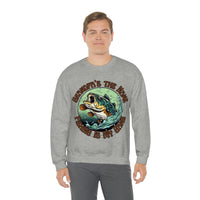 Grandpas The Name and Fishing is My Game Fathers Day Unisex Heavy Blend Crewneck Sweatshirt!