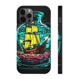 Ship in a Bottle Neon Colors Tough Phone Cases!