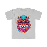 Floral Boho Fox In A Top Hat Unisex Graphic Tees! Summer Vibes!