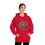 Merry Christmas Sunflower Holiday Unisex Heavy Blend Hooded Sweatshirt! Winter Vibes!