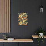 Vintage 70's Inspired Elephant Florals Canvas Gallery Wraps!