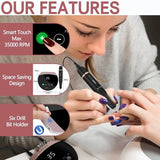High-Speed 35000RPM Touch Screen Nail Drill - Electric Manicure & Pedicure Kit