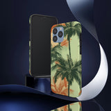 Palm Tree's Green and Orange Tough Phone Cases, Case-Mate! Summer Vibes!