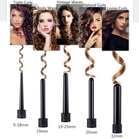 5-in-1 Interchangeable Curling Iron Wand Set: Achieve Diverse Styles with a Single Tool