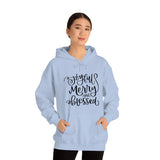 Joyful Merry Blessed Unisex Heavy Blend Hooded Sweatshirt! Winter Vibes!