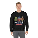 Rustic Military Merry Christmas Holiday Unisex Heavy Blend Crewneck Sweatshirt! Winter Vibes!