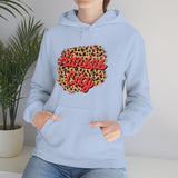 Kansas City Football Leopard Print Unisex Heavy Blend Hooded Sweatshirt! Football Season!