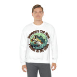 Grandpas The Name and Fishing is My Game Fathers Day Unisex Heavy Blend Crewneck Sweatshirt!