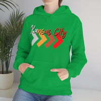 Kansas City Football Arrow Colors Unisex Heavy Blend Hooded Sweatshirt! Football Season!