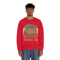 Vintage Kansas City Chief Head Unisex Heavy Blend Crewneck Sweatshirt! Football Season!