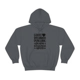 Coffee... Because Punching People is Frowned Upon! Unisex Heavy Blend Hooded Sweatshirt! Sarcastic Vibes!