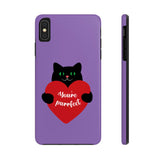 Valentines Day Your Perfect Kitten Purple Tough Phone Cases, Case-Mate! Spring Vibes!