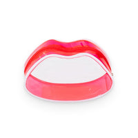 Transparent Lip-Shaped Cosmetic Bag