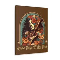 Vintage 70's Inspired Music Sings To My Soul Canvas Gallery Wraps!