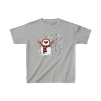 Tis The Season To Sparkle Snowman Kids Heavy Cotton Graphic Tees! Foxy Kids! Winter Vibes!