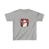 It's The Most Wonderful Time of The Year Snowman Leopard Print Kids Heavy Cotton Graphic Tee! Winter Vibes! Foxy Kids!