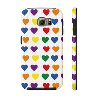 Valentines Day Rainbow Hearts Tough Phone Cases, Case-Mate, Spring Vibes!