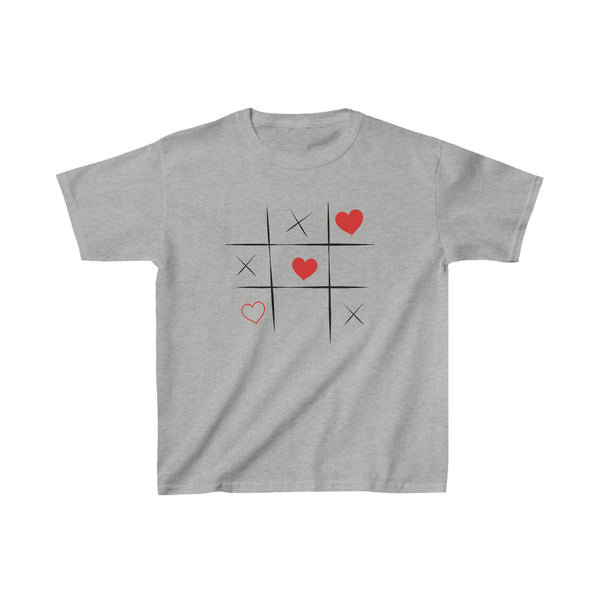 Valentines Day Tic Tac Toe Kids Heavy Cotton Tee! Foxy Kids! Spring Vibes!