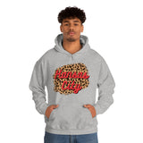 Kansas City Football Leopard Print Unisex Heavy Blend Hooded Sweatshirt! Football Season!