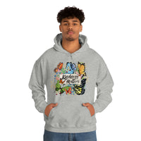 Kindness Matters Vintage Butterflies Unisex Heavy Blend Hooded Sweatshirt! Spring Vibes!